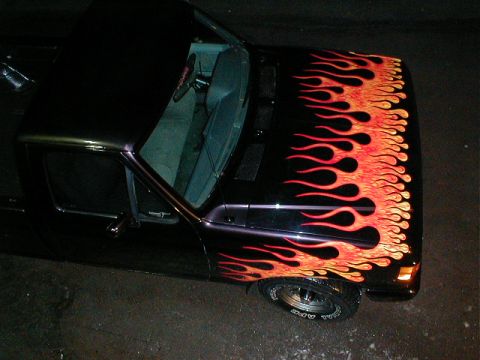 1991 Ford F-150 - F-150 FLAMES AT NIGHT
