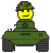 1968 Ford Mustang - This is a pixelated image of a tank with a soldier inside.