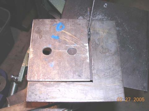 1994 Ford Bronco - Cut from 1/4" plate, this will be the mounting piece to the tranny