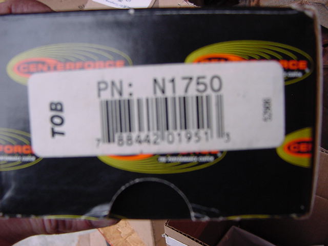 Box for a Centerforce clutch part, PN N1750