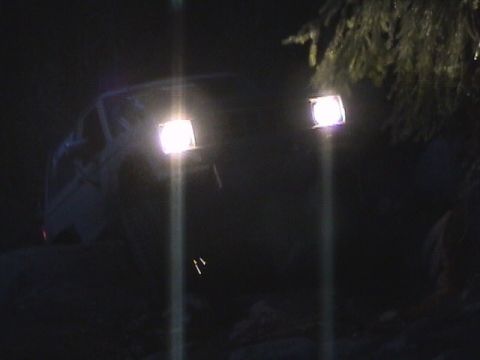 1994 Ford Explorer - Nightkrawler snaps his driveshaft (you can see the spark if you look closely) on the Lil Rubicon trail.