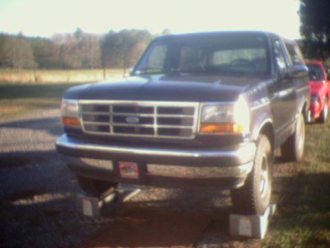 1995 Ford Bronco - my factory bumper before...