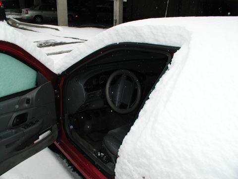 1992 Ford Taurus - Yes, it's really that dark inside the car.