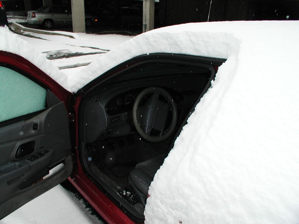 Yes, it's really that dark inside the car.