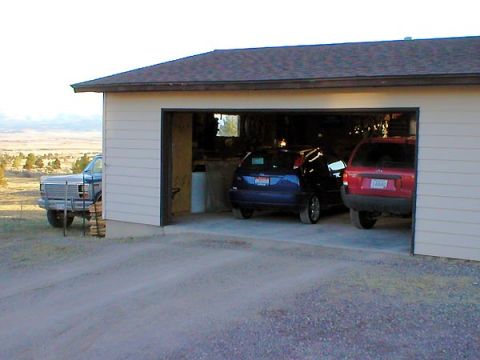 2004 Ford Focus - In the garage, snug as a bug. Poor ole Bronc' is now relegated to outside parking.
