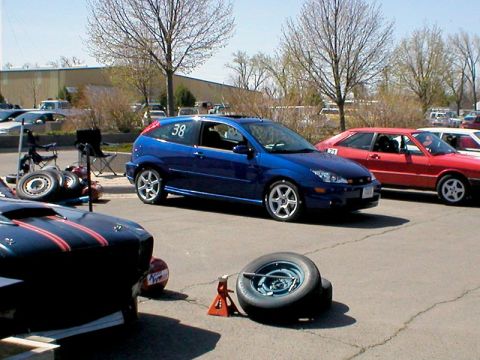 2004 Ford Focus - The new SVTF in it's first AutoCross, in Great Falls, MT.