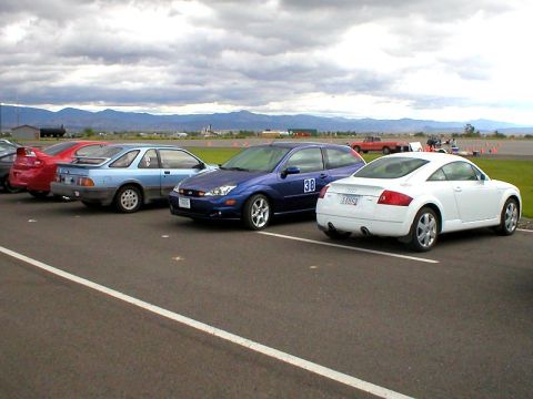 2004 Ford Focus - 2nd AutoCross, right here in Helena. This is at the test and training track for the Highway Patrol and City Police. Consists of a large fla…