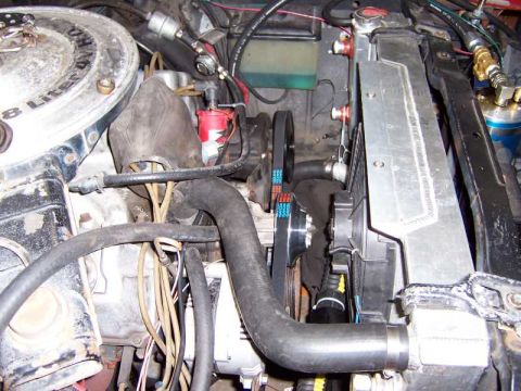 1971 Ford Mustang - serpentine belt setup