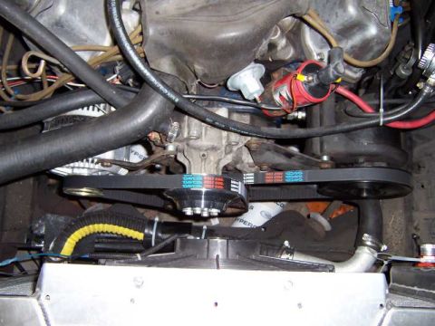 1971 Ford Mustang - serpentine belt setup