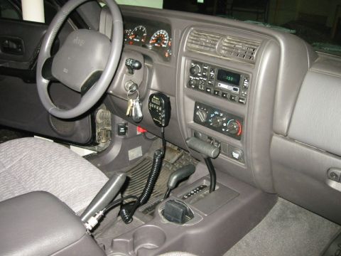 2000 Jeep Cherokee - The end result. I later moved the mounting location for the handset into the panel directly above where it's mounted in this photo. Audio o…
