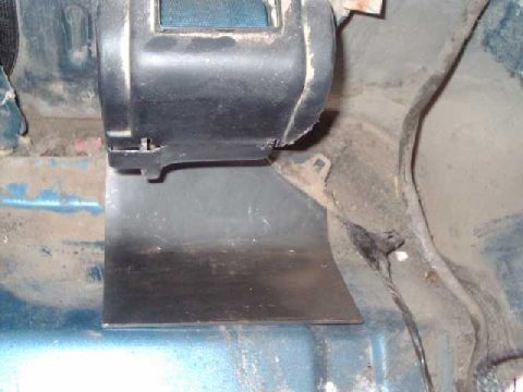 1984 Ford Bronco - 1/8" floor plate bent to fit contour of floor. I used a BFH & a vise.