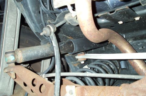 1998 Ford Crown Victoria - The nearly impossible to remove rear shocks.