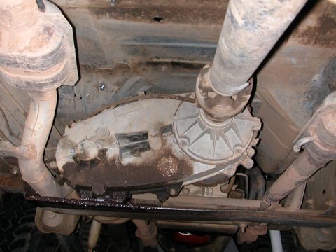 1984 Ford Bronco - both bends around the T-case from the back