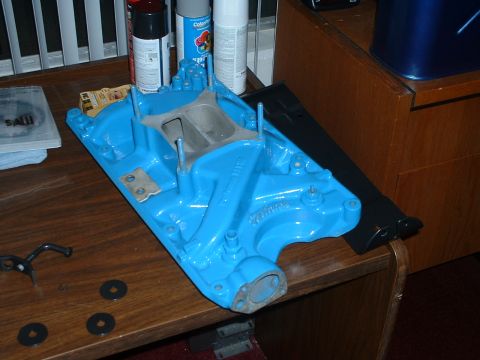1985 Ford Bronco - Edelbrock Performer Intake.