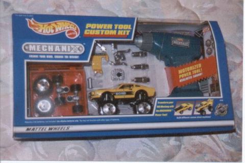 1985 Ford Mustang - This is a Hot Wheels Mechanix Power Tool Custom Kit box, not a 1985 Ford Mustang.