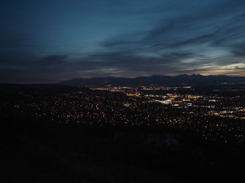 1991 Ford Bronco - sunset comming down outta the canyon