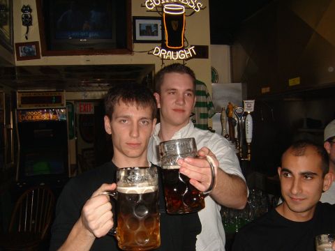 1989 Ford Bronco - Our BOKA mugs at Robbie Oconnells...a full liter of goodness.