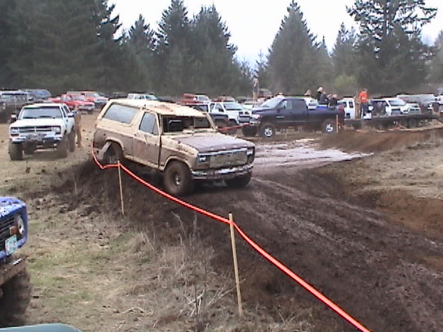 Old Bronco tears it up on the course