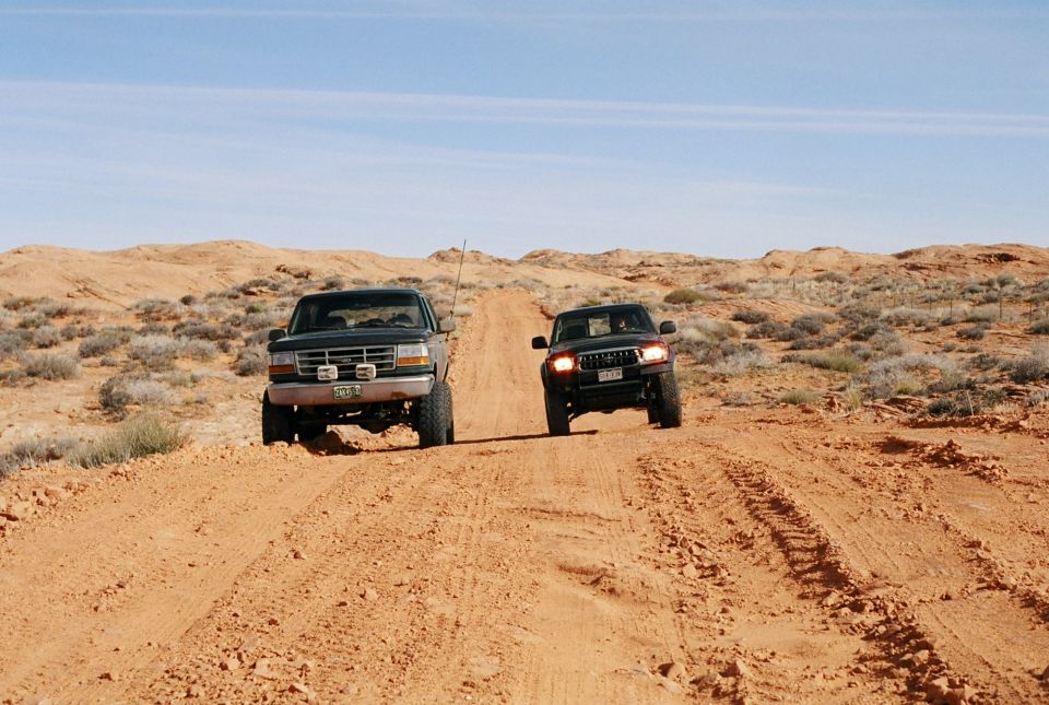 My Bronco on the left, Eric Huml's Taco on right.  Little size difference eh?