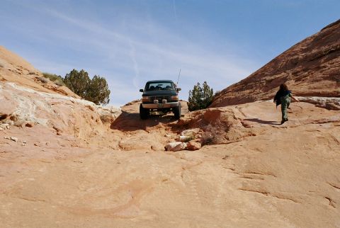 1996 Ford Bronco - Fun little ledge near the start. 1/3.