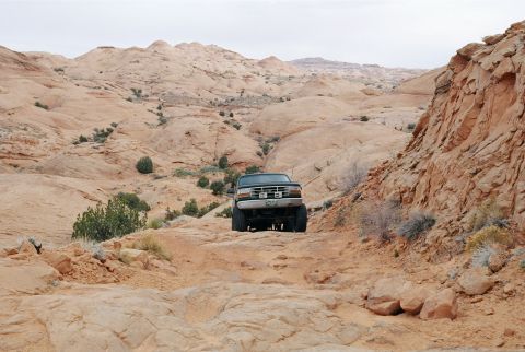 1996 Ford Bronco - Coming up a little climb, just love the domes in the background.