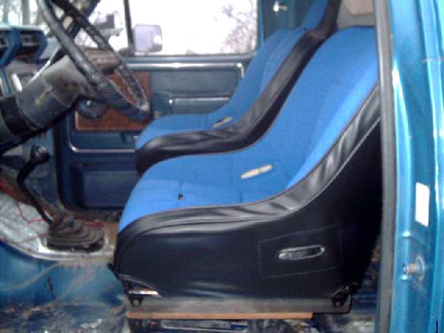 driver's-side view of PRP seats mounted