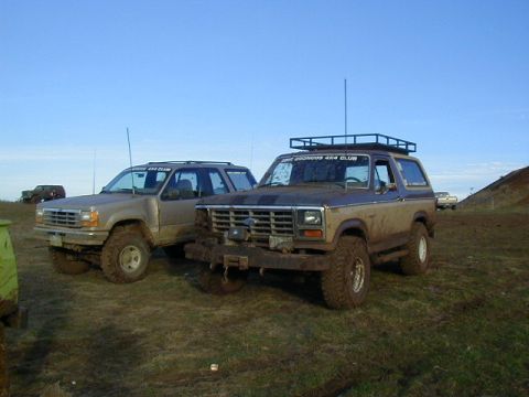 1994 Ford Explorer - Kens bronco and my explorer on the otherside