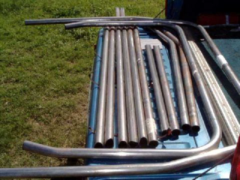 1984 Ford Bronco - 12 pieces of the S&W 10-point cage kit. 1-5/8"x0.134" wall mild steel tubing, cost $220+shpg.