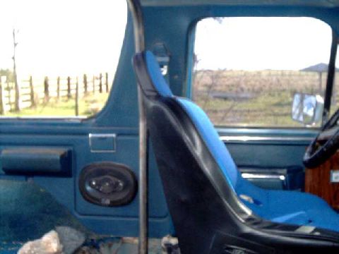 1984 Ford Bronco - Main hoop mounting location after checking clearance with seat.