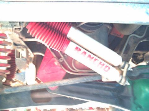 1988 Ford Bronco - Dual steering stab and my green diff ;-)