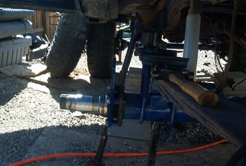 1986 Ford Bronco - Rear View of bracket. You can see how the DOM spacers fit into the scene.