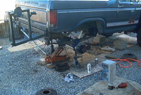 1986 Ford Bronco - pic of my mess. It always seems to happen when I start any project.