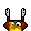 1968 Ford Mustang - A cartoon smiley face with antennae and ears is depicted against a plain background.