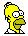 1968 Ford Mustang - A pixelated image of Homer Simpson's face is displayed against a dark, starry background.
