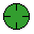 1968 Ford Mustang - A simple green circle graphic with a crosshair pattern.
