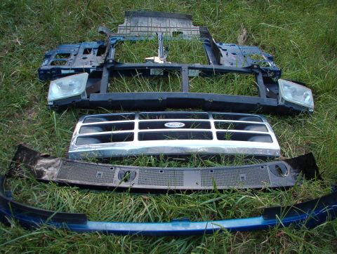 1983 Ford Bronco - Front clip parts from 96 EB Bronco. Headlights, wiper valance, & passenger fender available; hood missing. SOLD Headlight doors, grille, bu…
