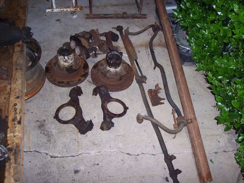 1988 Ford Bronco - All brake parts are wasted, steering is being replaced with DOM tubing, and sway bars are..ughmmm ghey. Those two brake brackets are going…
