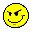 1968 Ford Mustang - A digital icon depicts a yellow smiley face with a sly grin and narrowed eyes.