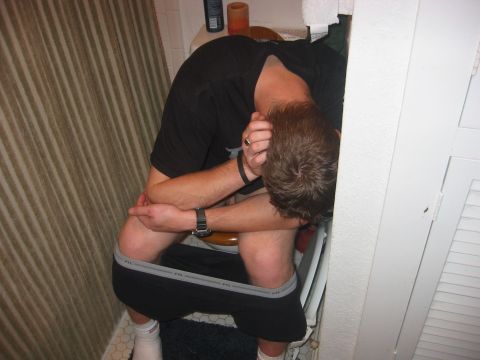 1989 Ford Bronco - My roomate Pete Sarsten after Friday night Bike Week 2005. As of this posting he has no idea this ever happend. He's passed out in his room…