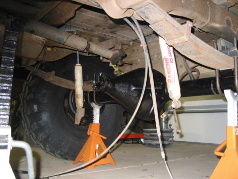 1981 Ford Bronco - Rebuilt axle in for final test fit. Obviously, there is a lot of stuff that needs to be done yet.