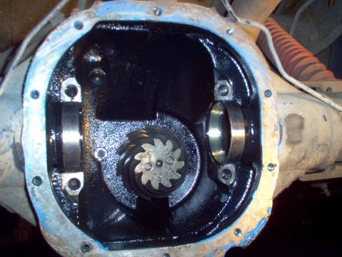 1988 Ford Bronco - Close-up view of a differential gear assembly, showing the pinion gear and bearing races.
