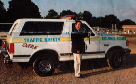 1990 Ford Bronco - This is the only picture of my truck in it's original state as a Police Vehicle.