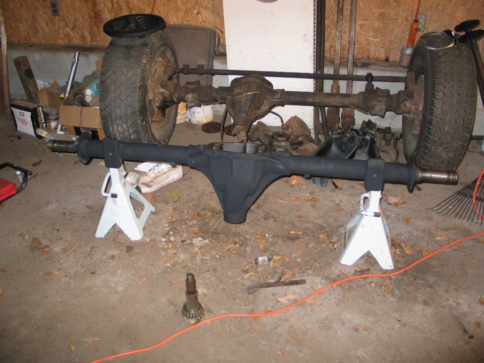 Freshly painted Dana 60 rear