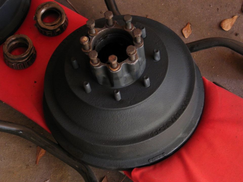painted the brake drums
