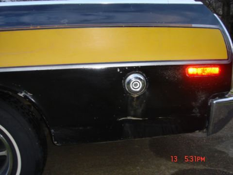 1975 Ford Ranchero - Why the gas tank filler neck should be moved.
