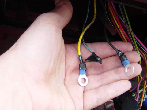 1988 Ford Bronco - Wrapped the wires with some electrical tape to keep them from causing problems later.
