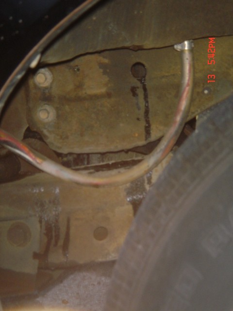 1975 Ford Ranchero - Wiring from the Hyfire VIA controller into the engine compartment. View under the front left fender well.