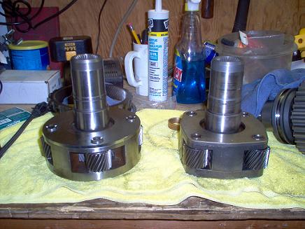 1988 Ford Bronco - New Planetary Gear next to the old demon seed gear that was giving me hell.