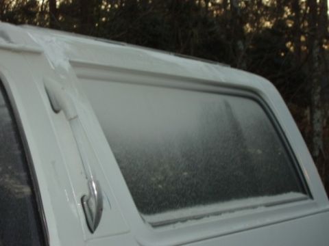 1995 Ford C-350 (Centurion Conversions) - Dust accumulation from the bondo.