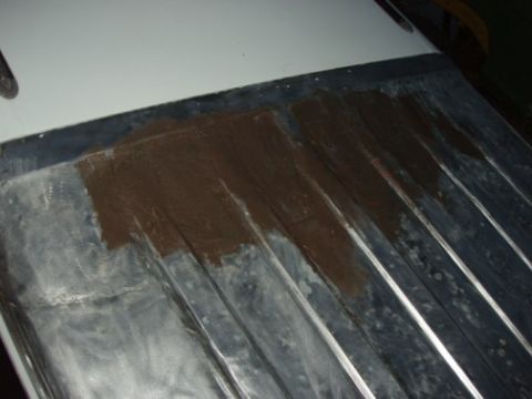 1995 Ford C-350 (Centurion Conversions) - Another shot of the fiberglass bondo.